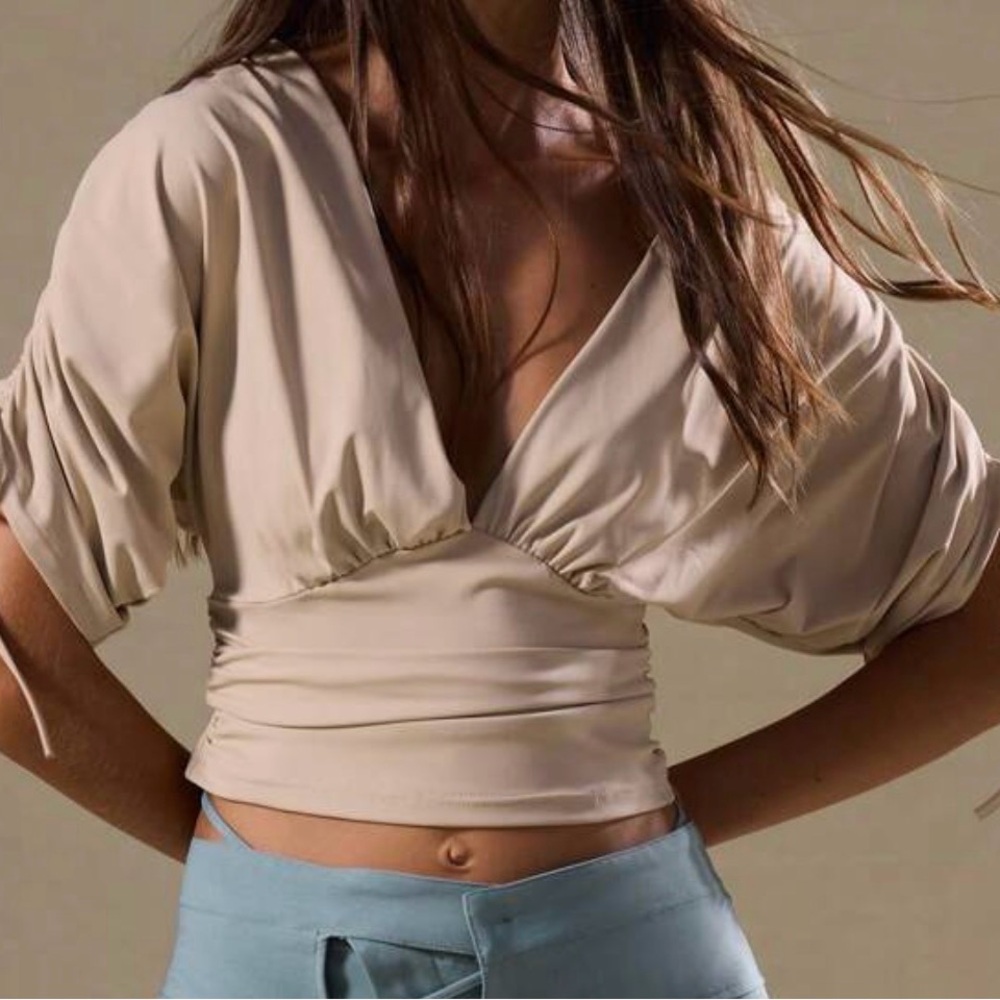 Elegant Cream Women's Top